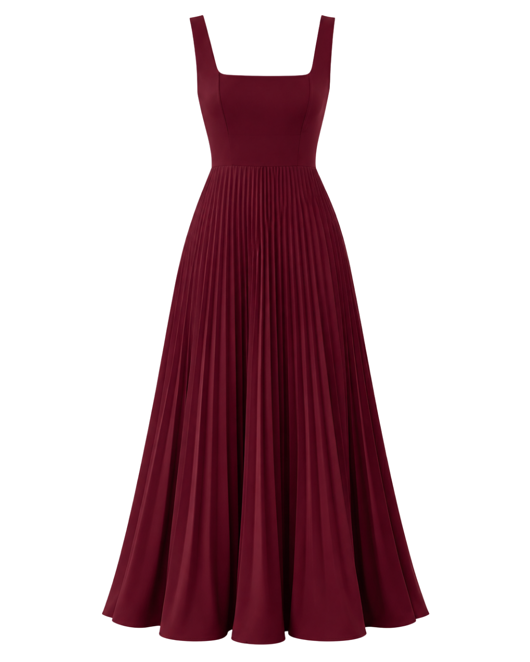 Women's Sleeveless A-Line Maxi Dress – Elegant Polyester Evening Dress