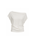 Women's Off-Shoulder Top – Elegant Relaxed Fit Blouse