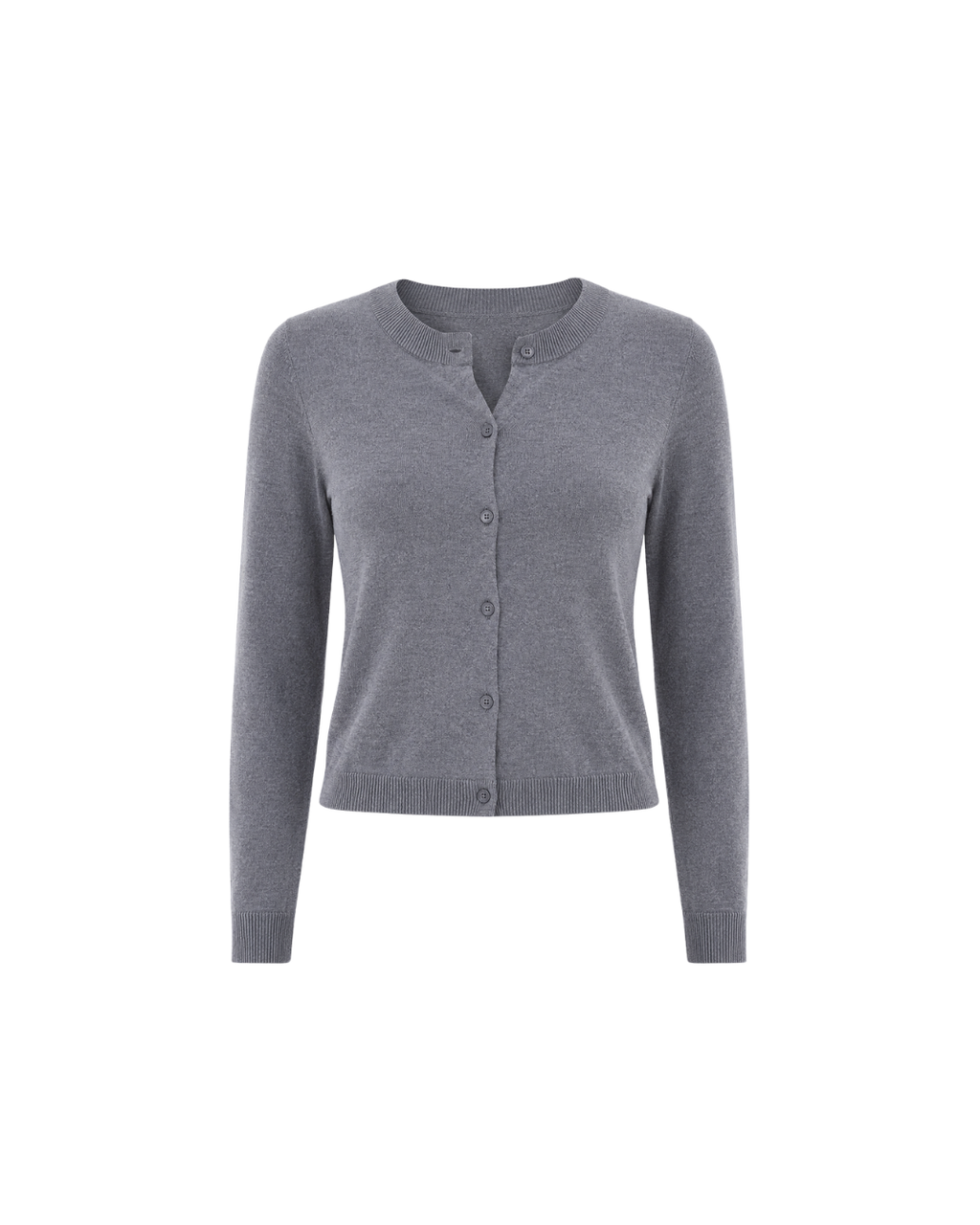 Women's Viscose Knit Cardigan Top – Slim Fit Long Sleeve Shirt