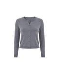 Women's Viscose Knit Cardigan Top – Slim Fit Long Sleeve Shirt