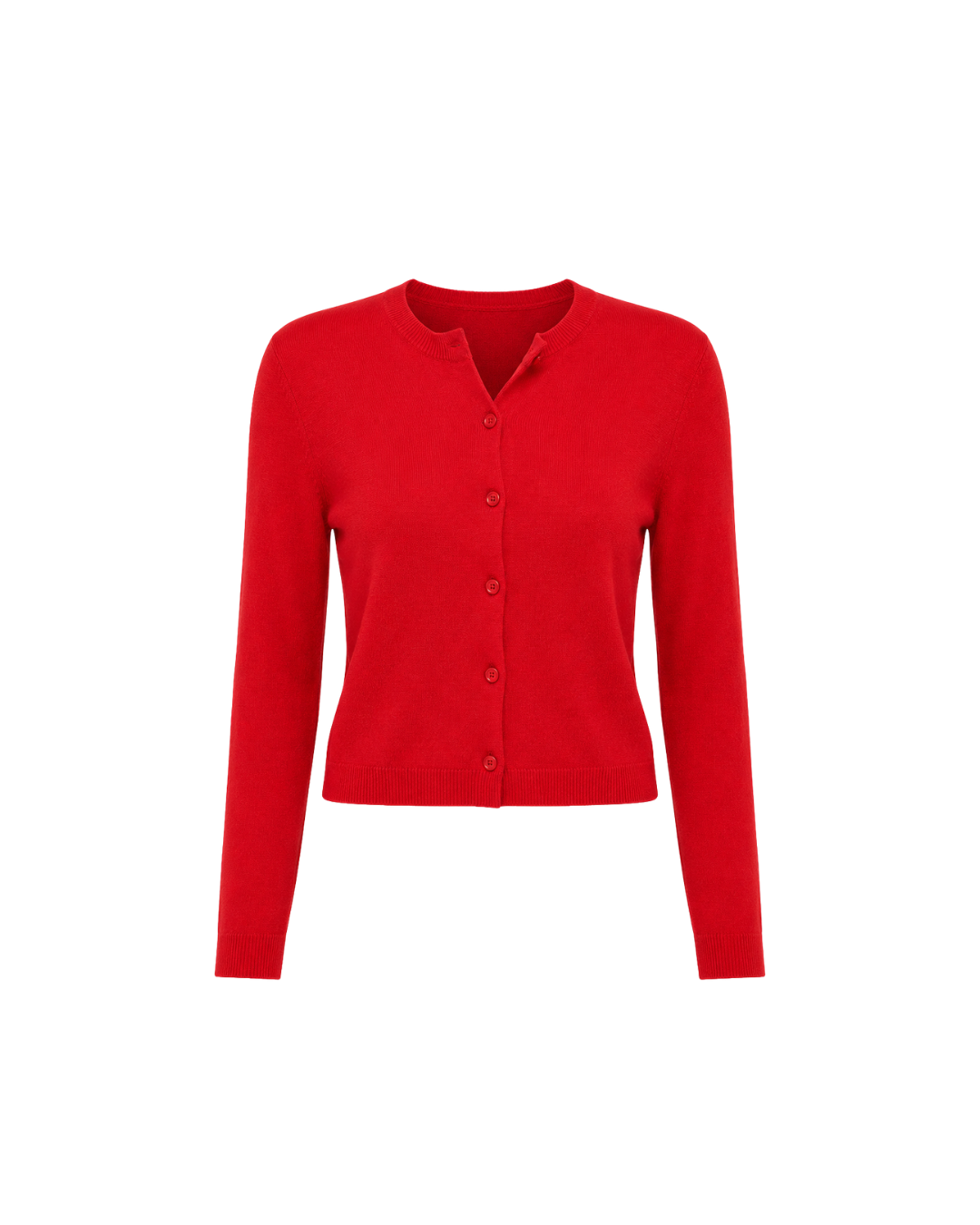 Women's Viscose Knit Cardigan Top – Slim Fit Long Sleeve Shirt