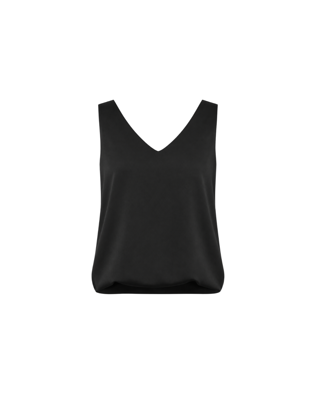 Women's V-Neck Satin Camisole Top – Elegant Sleeveless Summer Blouse