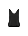 Women's V-Neck Satin Camisole Top – Elegant Sleeveless Summer Blouse