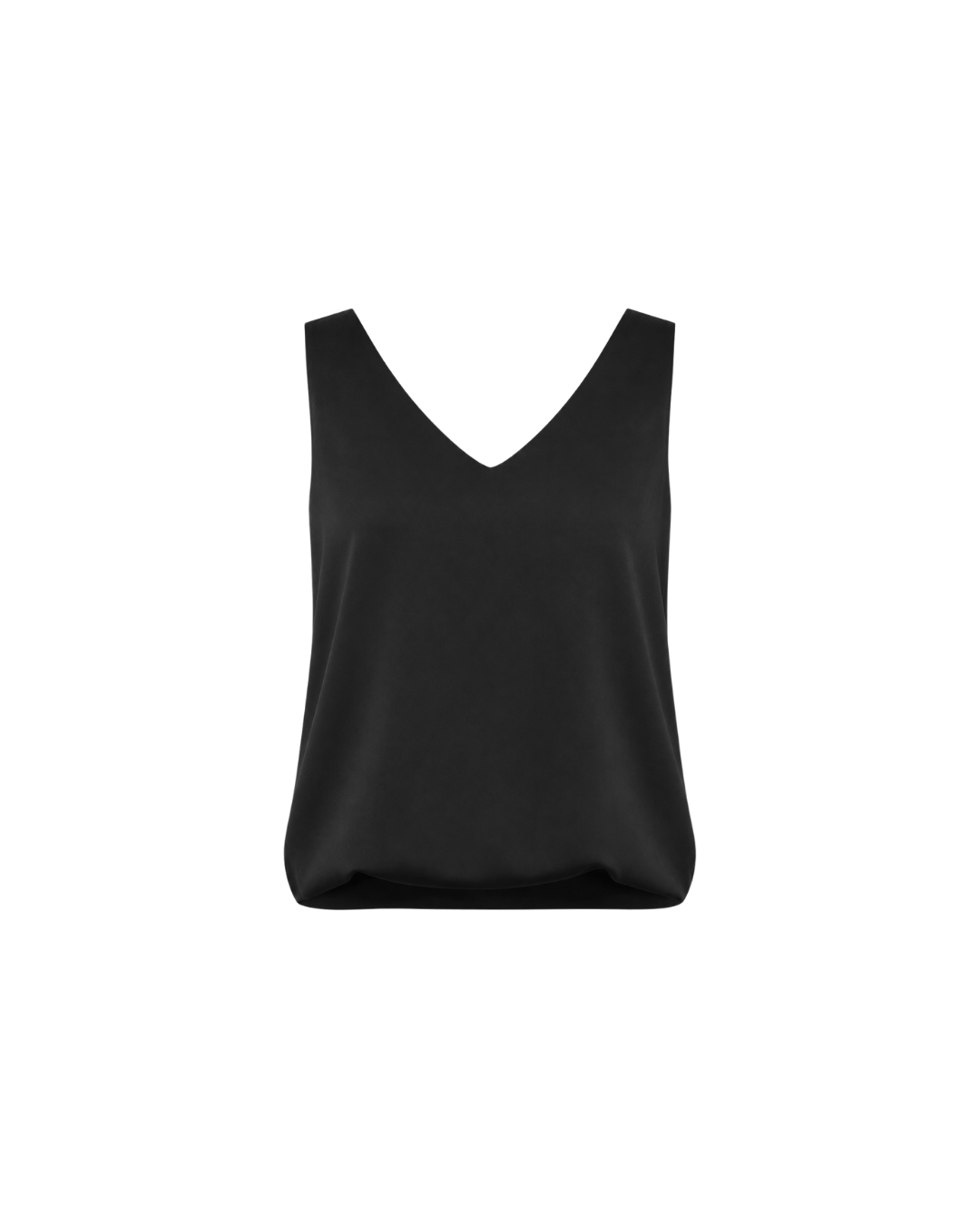 Women's V-Neck Satin Camisole Top – Elegant Sleeveless Summer Blouse