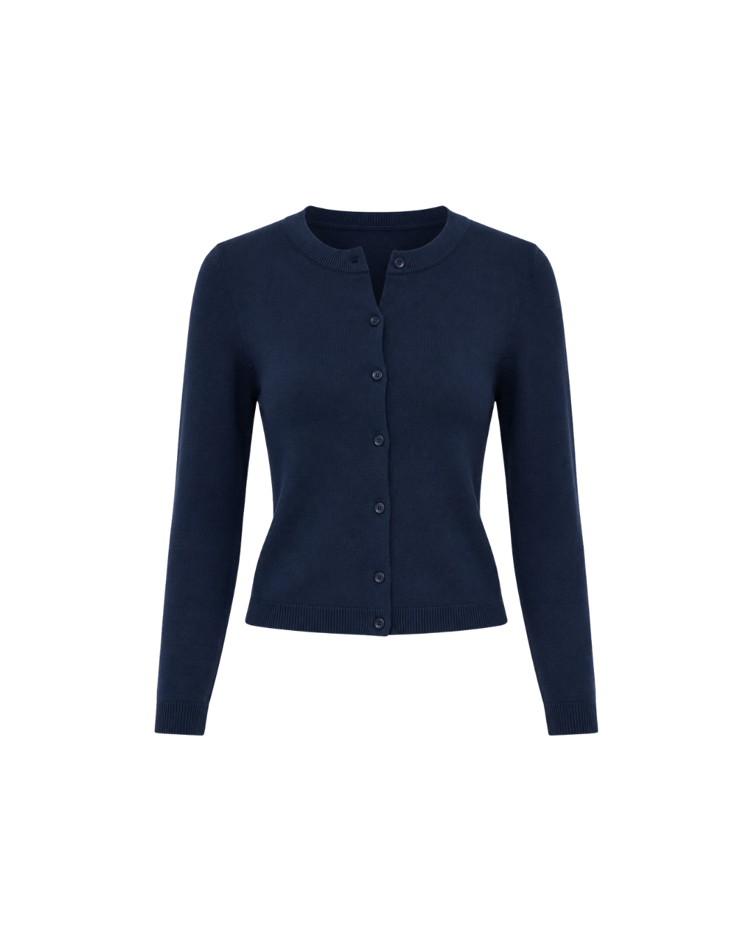 Women's Viscose Knit Cardigan Top – Slim Fit Long Sleeve Shirt