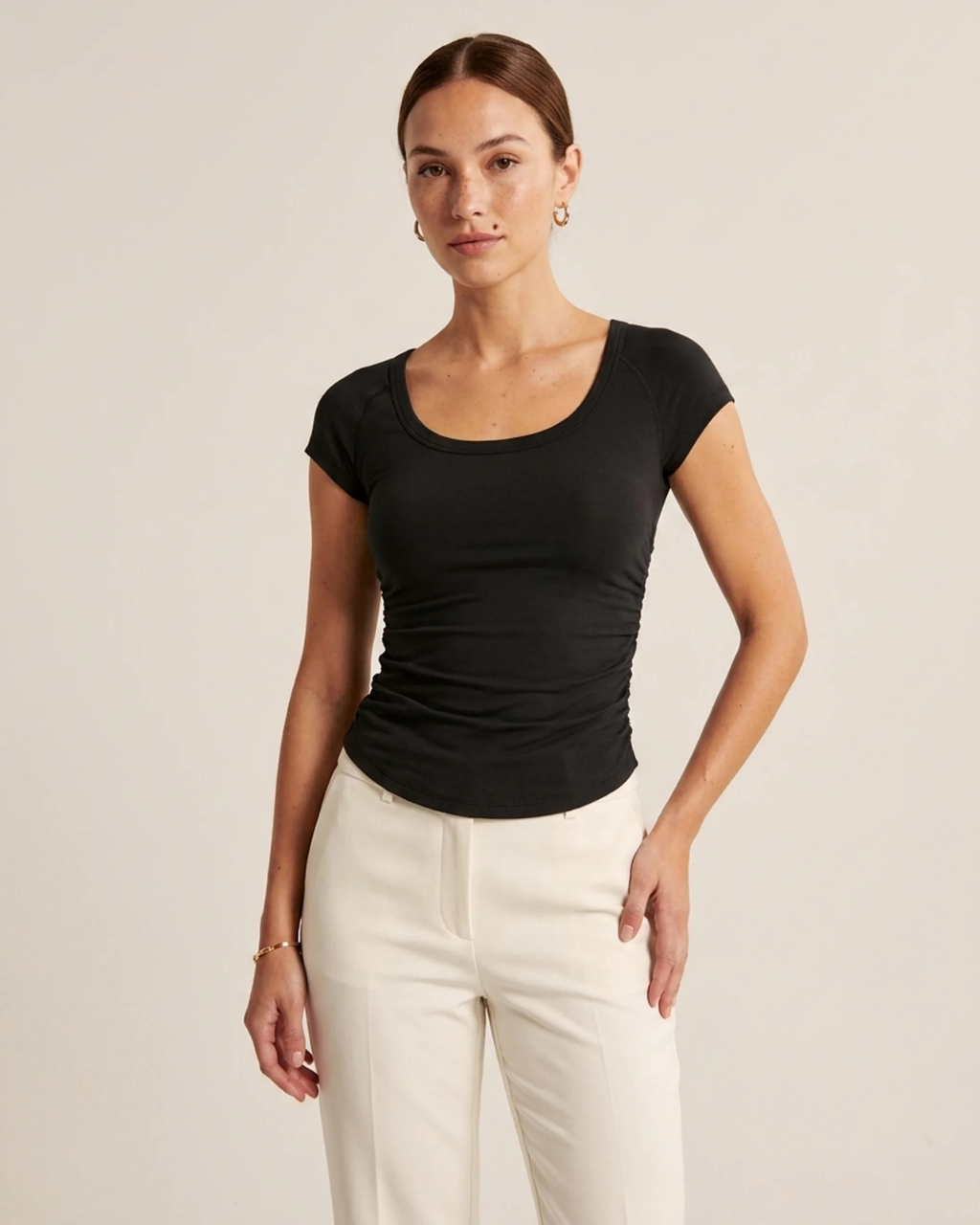 Women's Quick-Dry Workout Top – Breathable Nylon Yoga Shirt