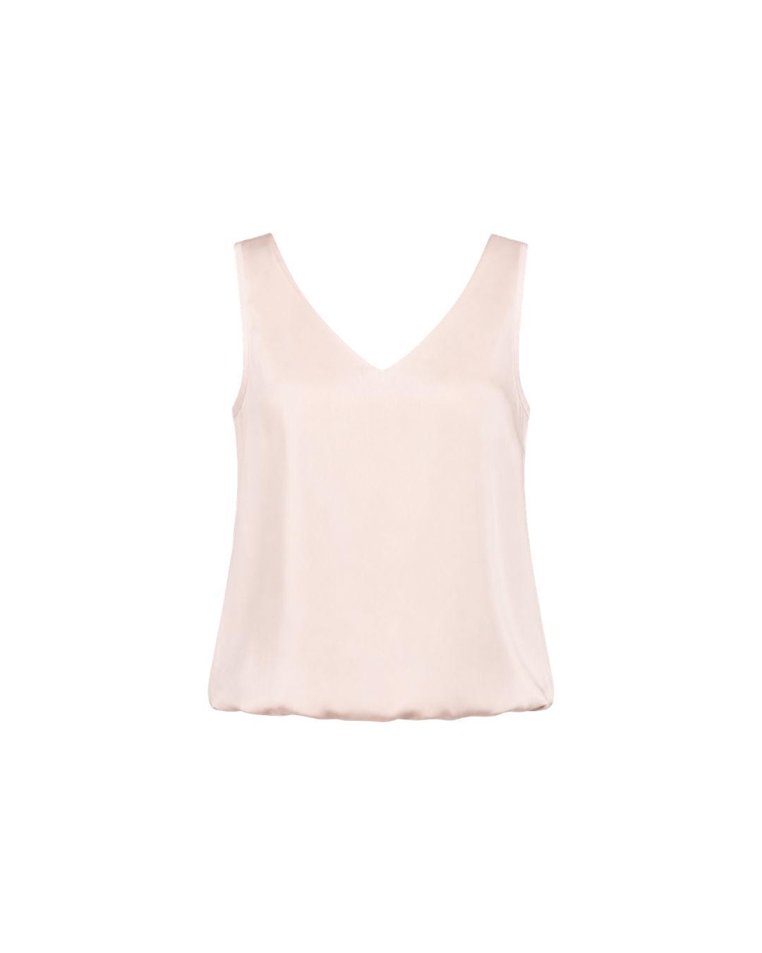 Women's V-Neck Satin Camisole Top – Elegant Sleeveless Summer Blouse
