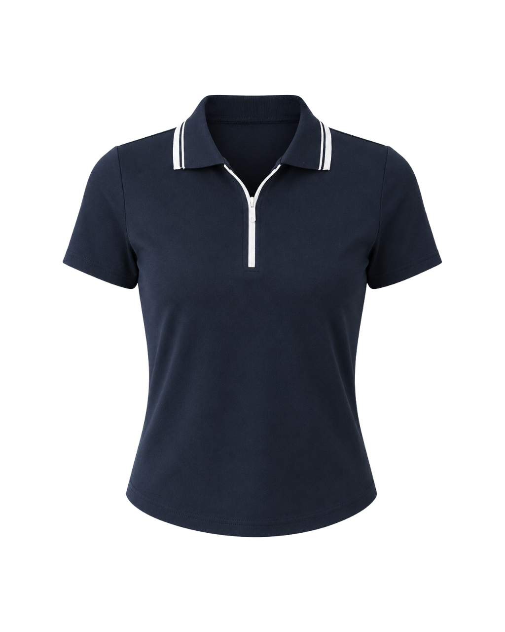 Women's Breathable Polo Top – Short Sleeve Nylon Summer Shirt