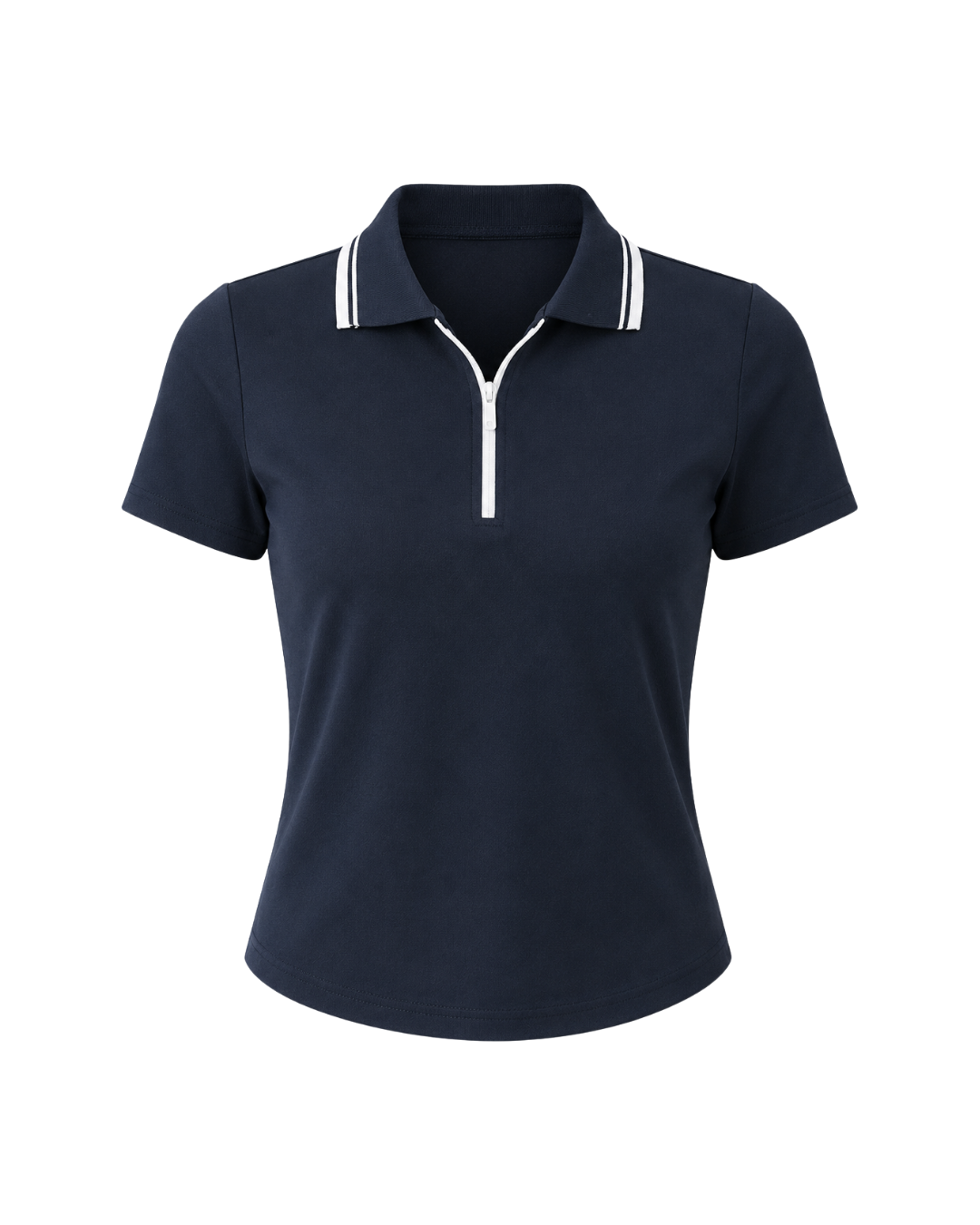 Women's Breathable Polo Top – Short Sleeve Nylon Summer Shirt