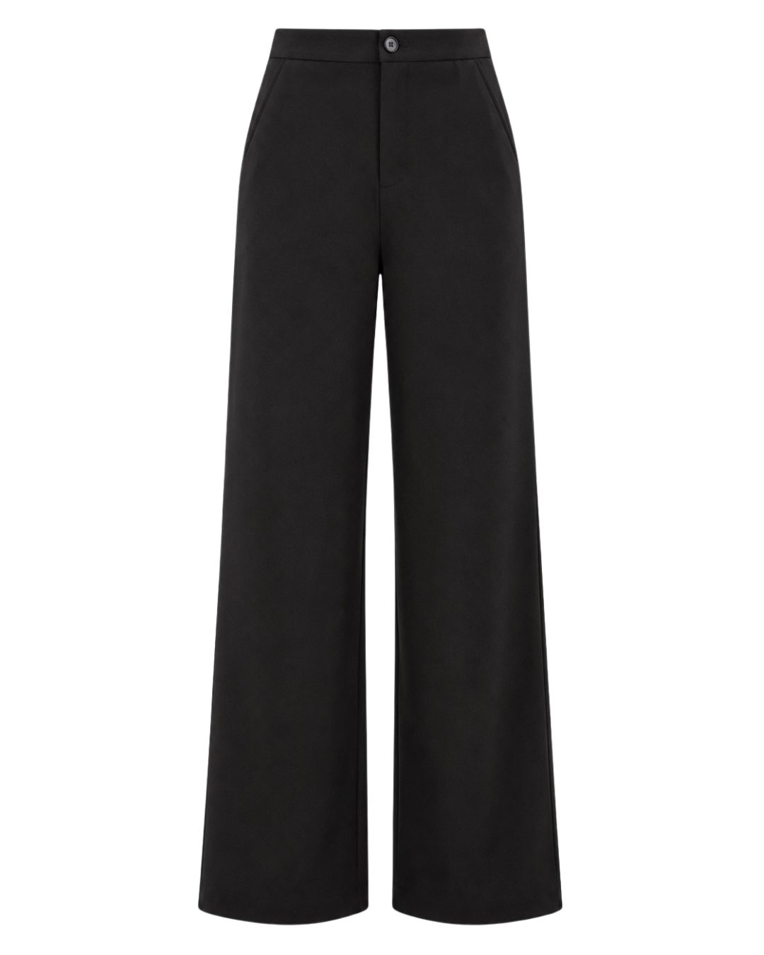 Women's High-Waisted Wide Leg Trousers – Elegant Straight-Leg Pants