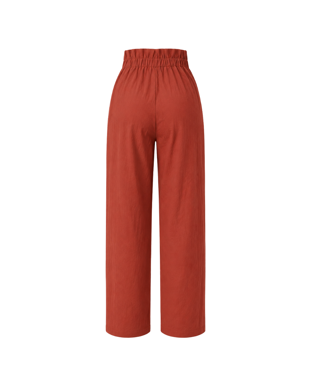 Women's Cotton Linen High-Waisted Trousers – Straight Leg Casual Pants