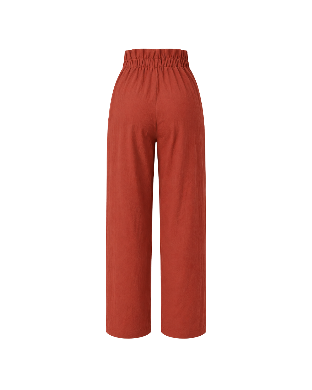 Women's Cotton Linen High-Waisted Trousers – Straight Leg Casual Pants
