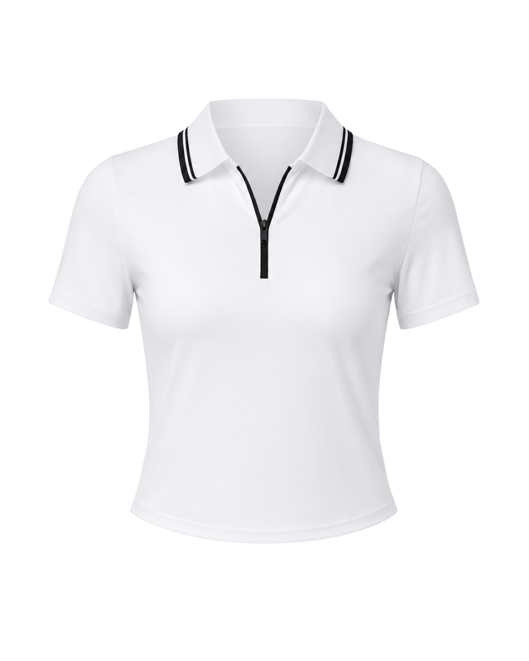Women's Breathable Polo Top – Short Sleeve Nylon Summer Shirt