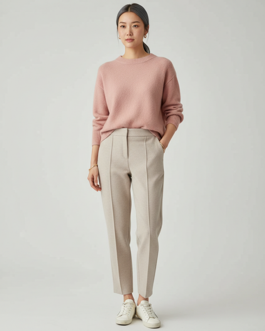 Women's Tapered Trousers – Elegant Tailored Everyday Pants