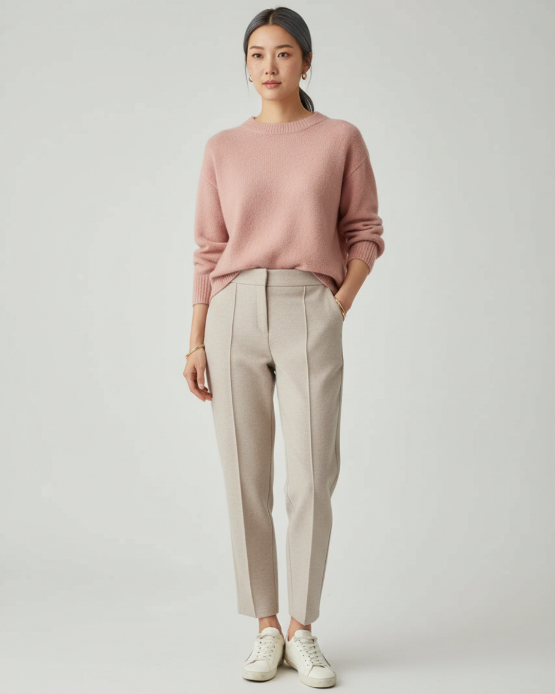 Women's Tapered Trousers – Elegant Tailored Everyday Pants
