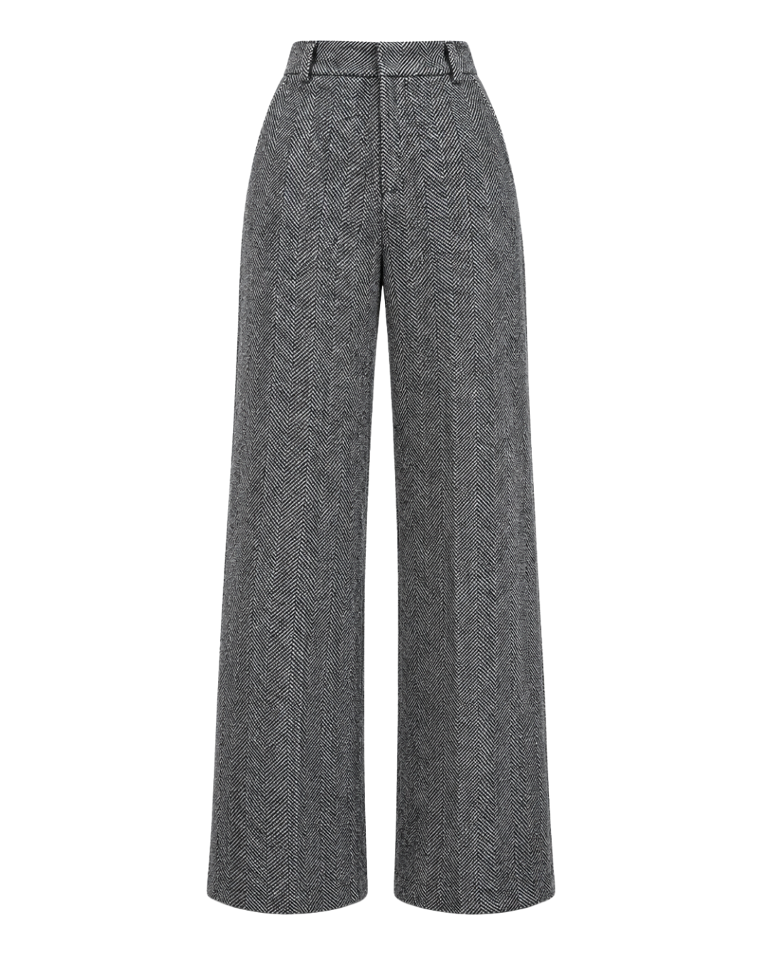 Women's High-Waisted Wide Leg Trousers – Elegant Straight-Leg Pants