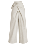 Women's Linen Wide Leg Trousers – High Waist Relaxed Fit Pants